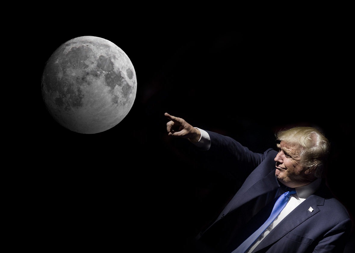 Donald Trump: La Luna es parte de Marte
