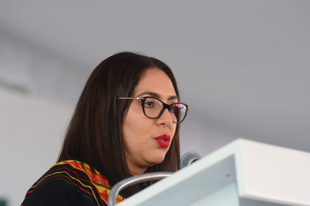 Guadalupe Solache presenta su primer informe de Gobierno