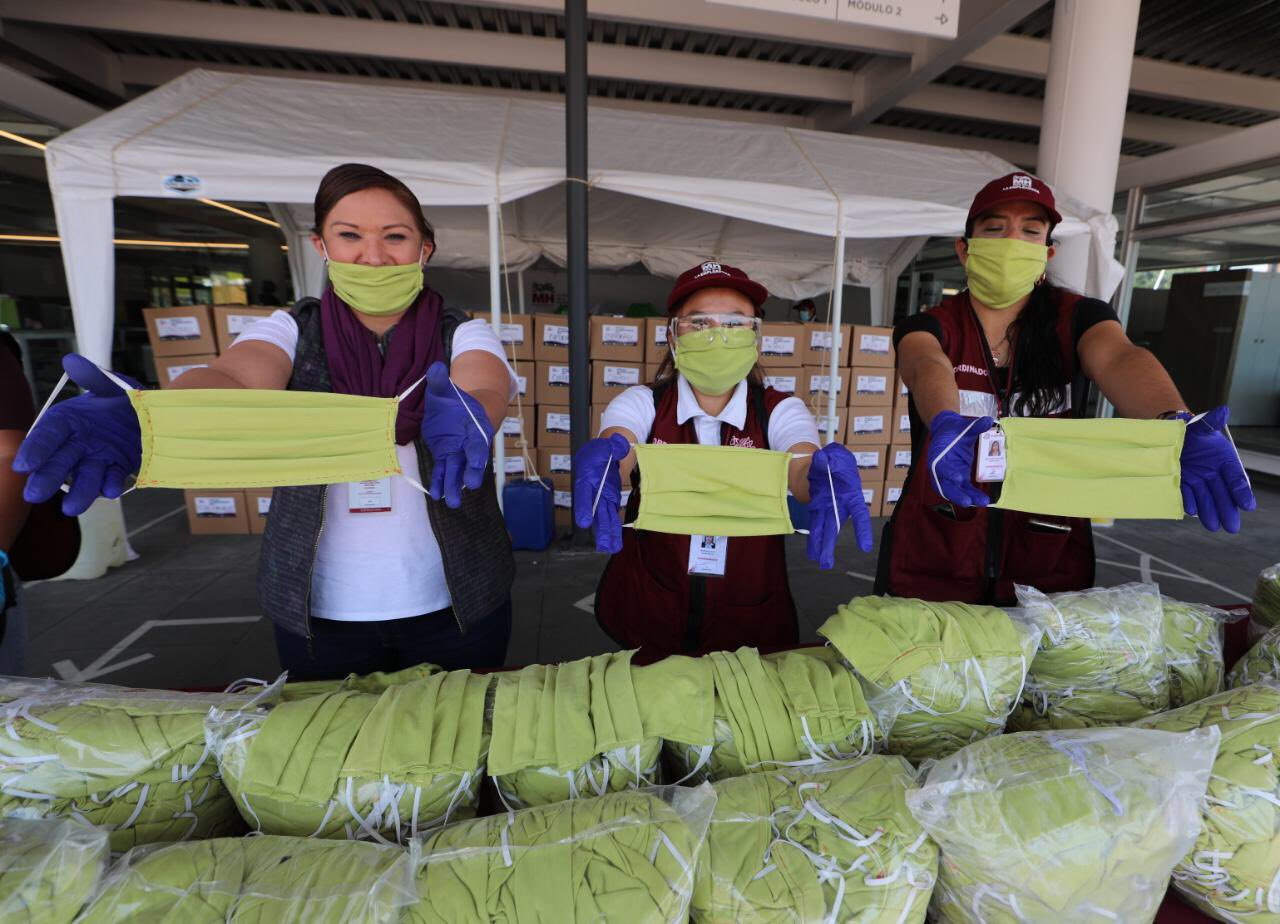 Empleadores de MH elaboran 50 mil cubrebocas