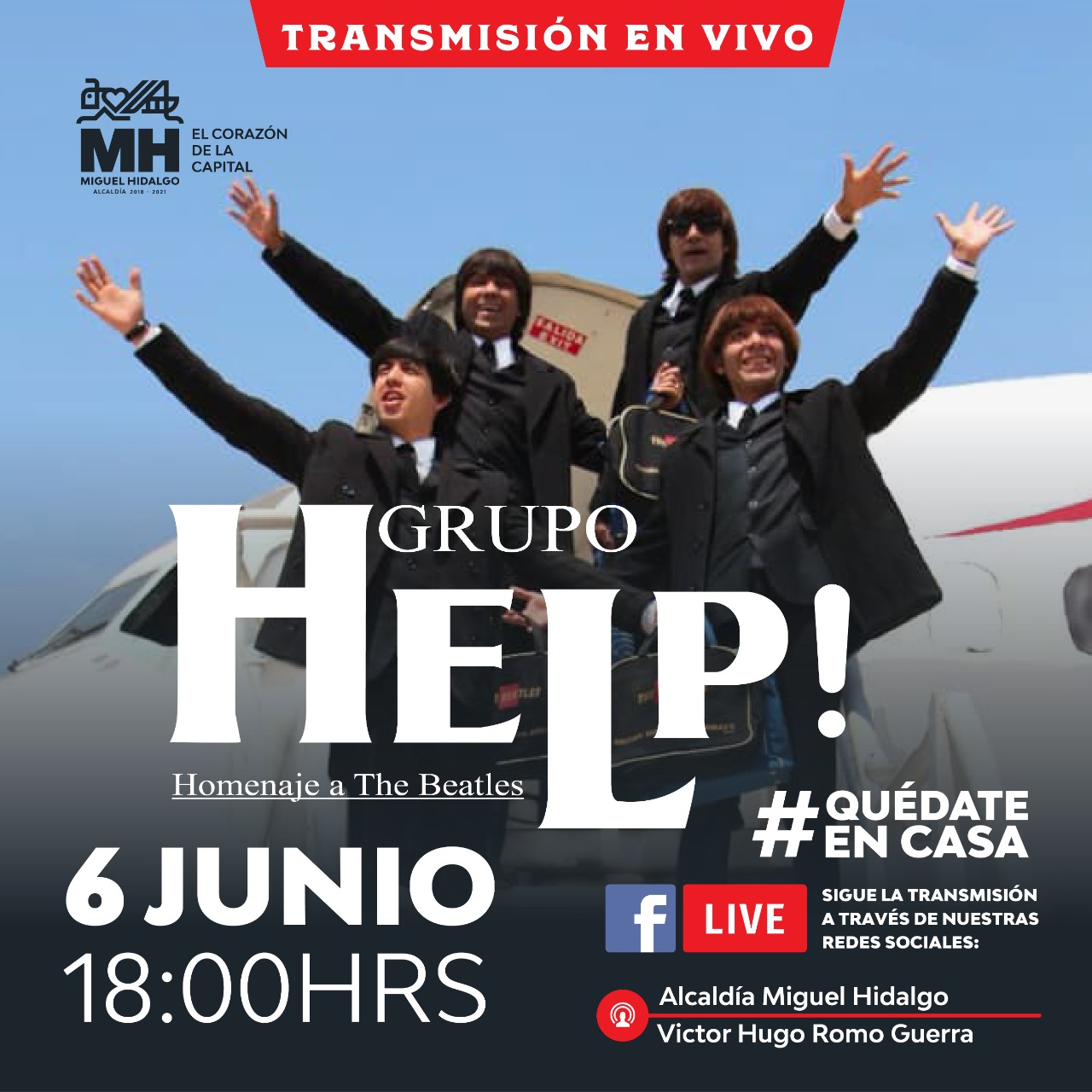Grandioso Concierto de los Beatles en Miguel Hidalgo