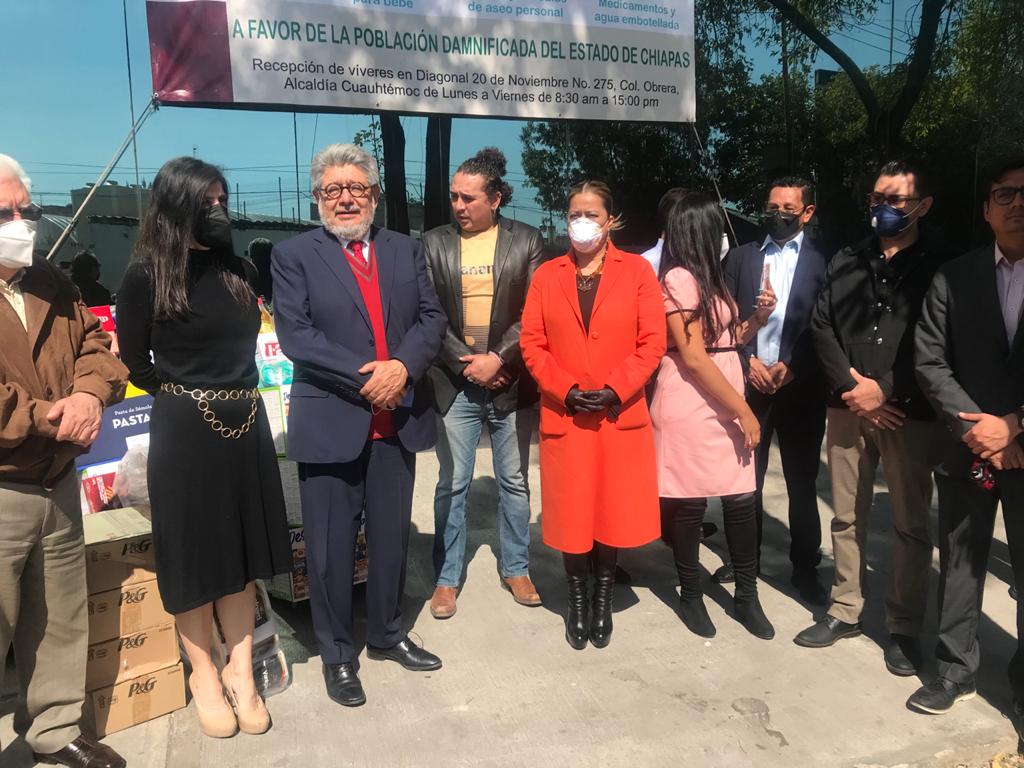 Instalan Centro de ayuda humanitaria para los hermanos chiapanecos en el TFCA