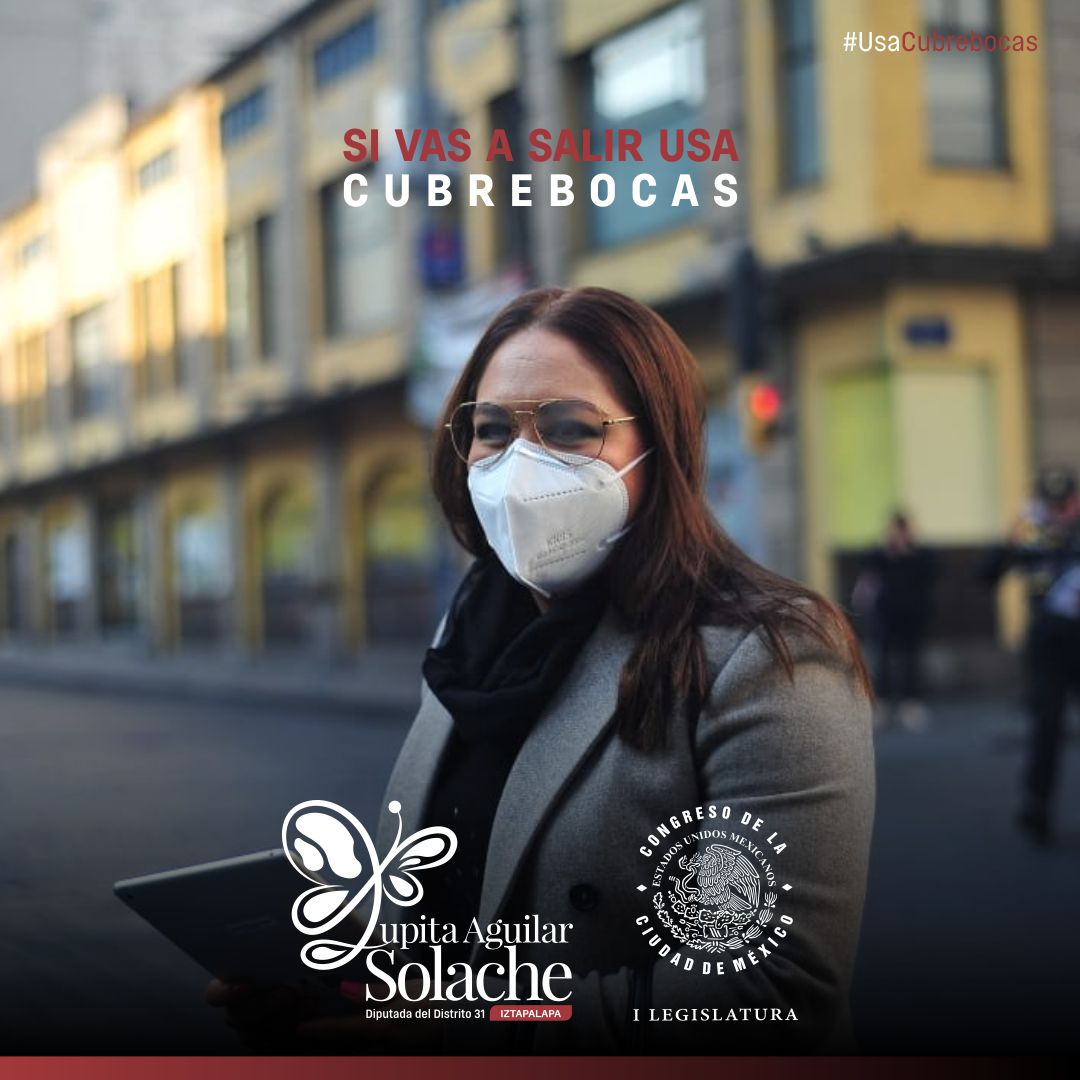 La Diputada Guadalupe Aguilar Solache pide «en boca tapada NO entra virus»