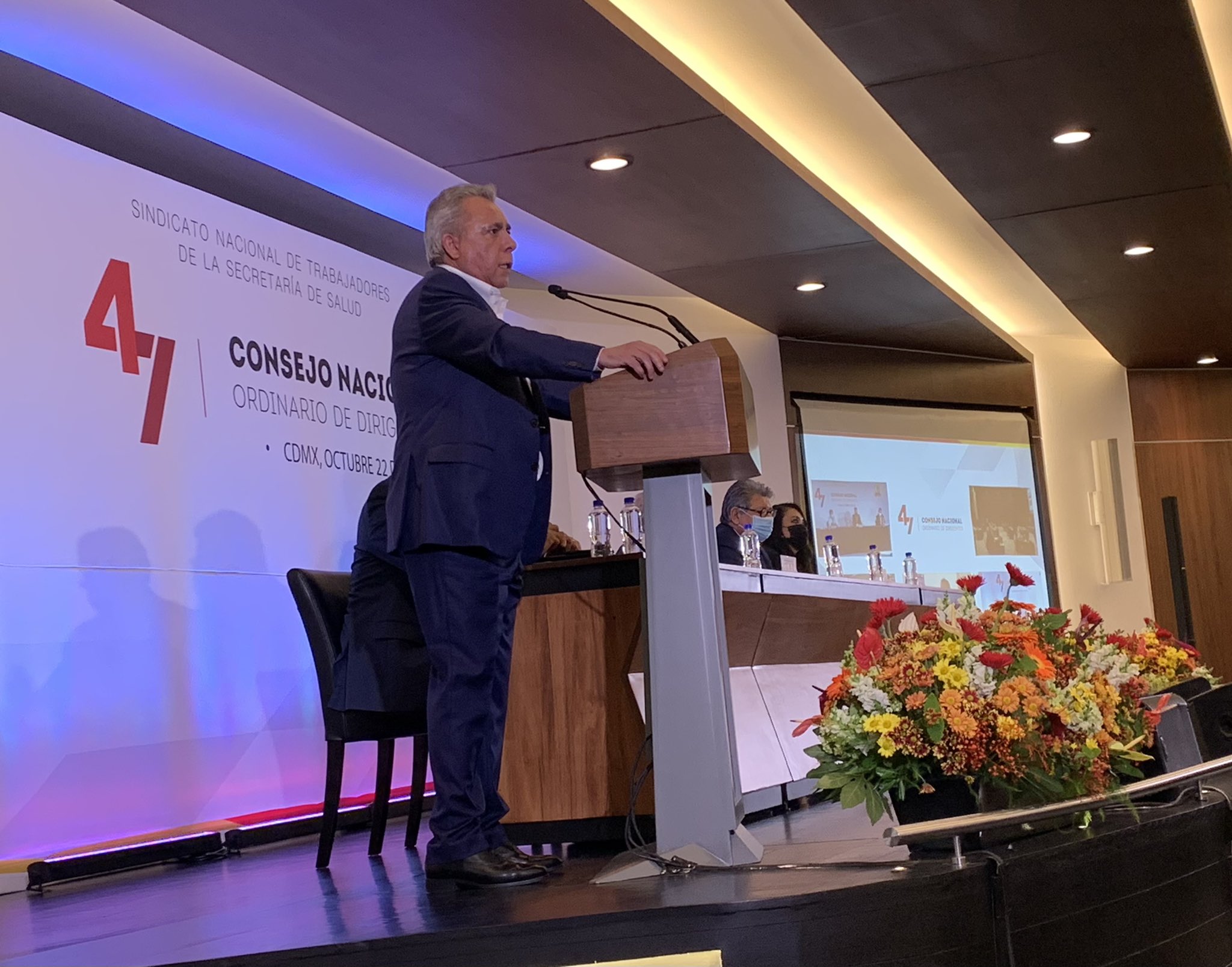 Inauguran el Consejo Nacional Ordinario de Dirigentes del Sindicato Nacional de Trabajadores de la Secretaria de Salud