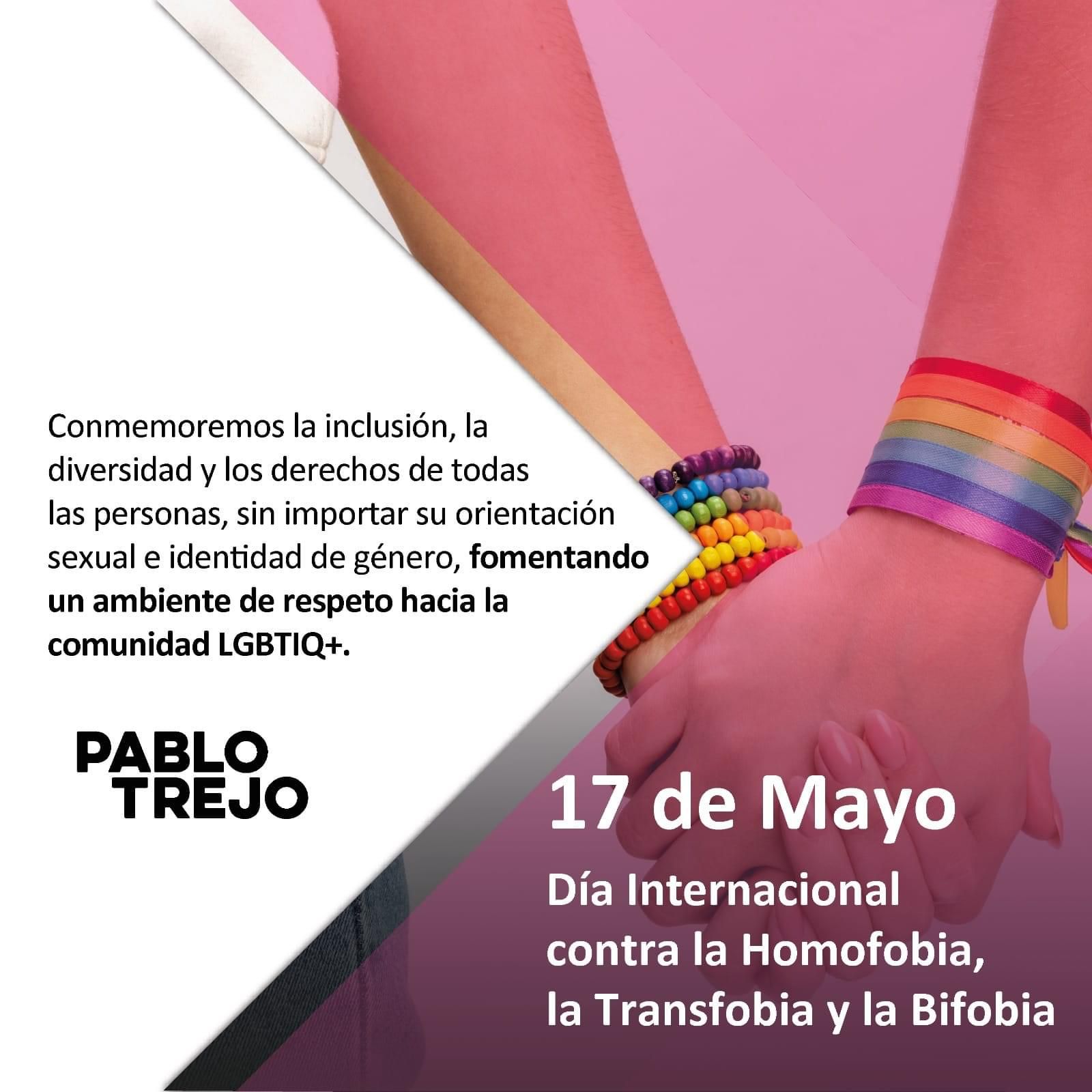 Pablo Trejo invita a fomentar un ambiente de respeto hacia la comunidad LGBTIQ+