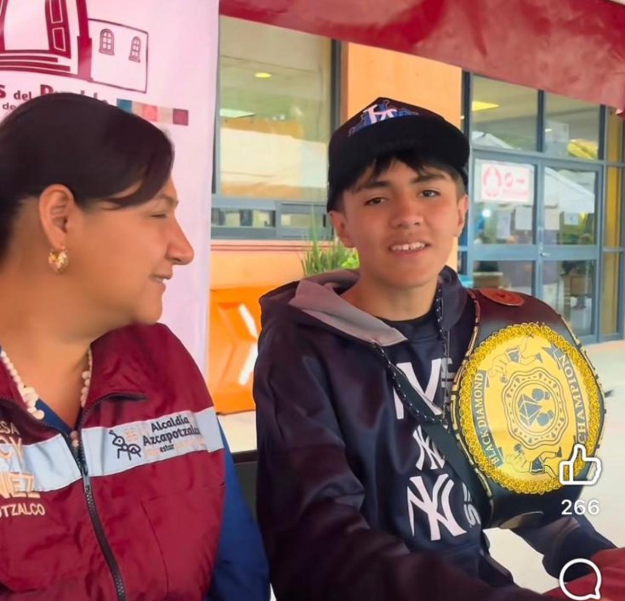 En el Deportivo de Azcapotzalco, la Alcaldesa Maestra Nancy Marlene Núñez Reséndiz reconoce disciplina y alto rendimiento de campeones del Torneo Diamante Negro Sub-17 50 kg Azcapotzalco, Ciudad de México, 22 de abril de 2026