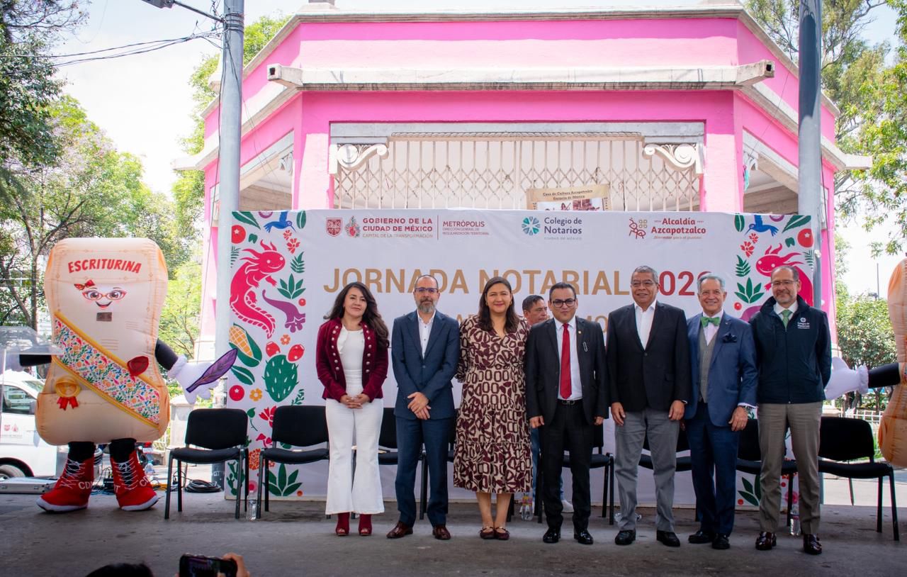 La Alcaldesa de Azcapotzalco Nancy Marlene Núñez Reséndiz consolida política de justicia social con jornada notarial que acerca certeza jurídica a la comunidad en el Jardín Hidalgo