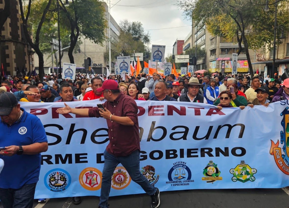 La Sección 7 refrenda su respaldo a la Presidenta de México