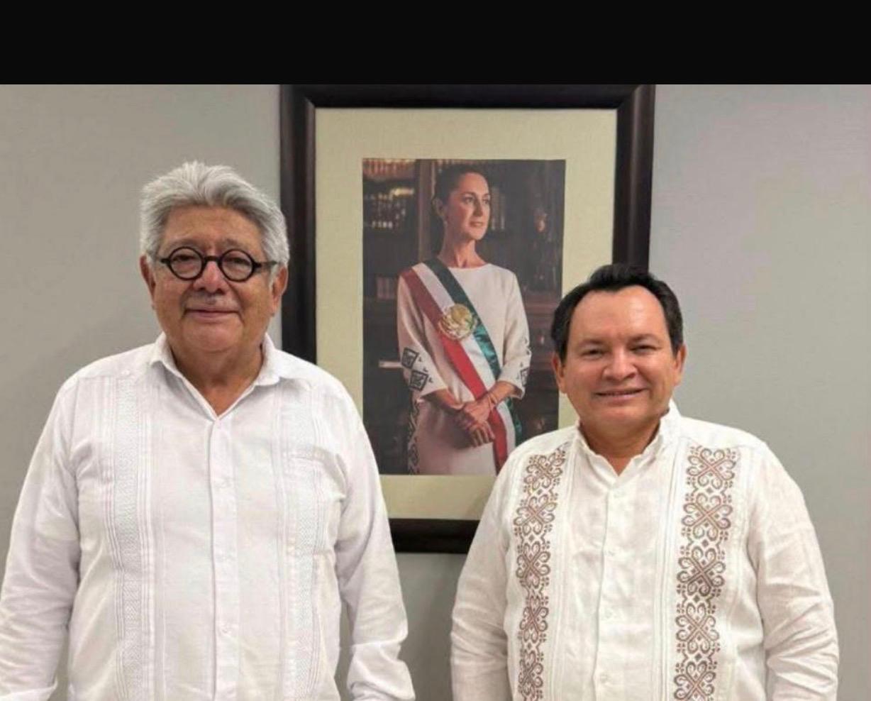 EL PROCURADOR DE LA PROFEDET, DOCTOR PLÁCIDO MORALES VÁZQUEZ, FELICITA A SU AMIGO Y CORRELIGIONARIO, EL GOBERNADOR DE YUCATÁN, MAESTRO JOAQUÍN DÍAZ MENA “HUACHO”