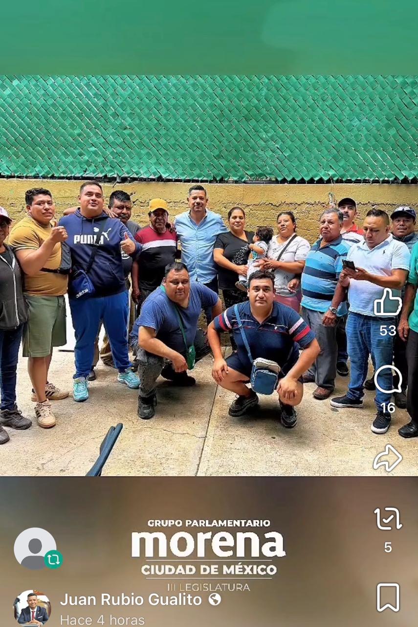 MI TRABAJO ME HACE FELIZ PORQUE SIRVO A MI AMADA IZTAPALAPA: DIPUTADO JUAN ESTUARDO RUBIO GUALITO