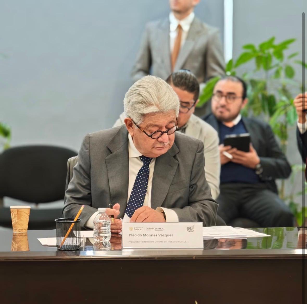 EL DOCTOR PLÁCIDO MORALES VÁZQUEZ REFRENDA SU COMPROMISO CON LA JUSTICIA LABORAL Y LA DEFENSA DE LOS DERECHOS DE LAS Y LOS TRABAJADORES DE MÉXICO