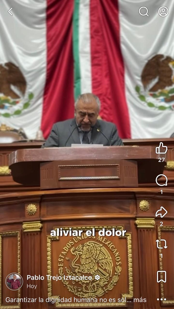 “Debemos otorgar dignidad y certeza”: Diputado Pablo Trejo Pérez impulsa una eutanasia con humanidad y respeto