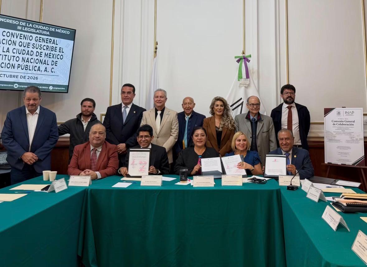 DIPUTADO PABLO TREJO PÉREZ TRABAJA CON EL INAP PARA FORTALECER LAS POLÍTICAS PÚBLICAS DE LA CIUDAD DE MÉXICO